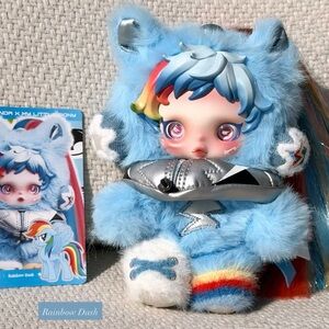 POPMART SKULLPANDA × My Little Pony Series Plush Doll Pendant